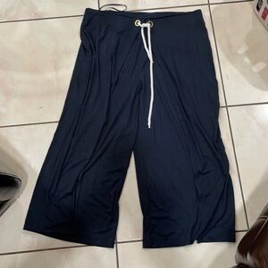 Lauren by Ralph Lauren Womens Pants Blue USA XXLarge Cropped Stretch $110 new